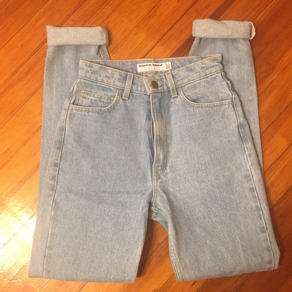 American apparel mom jean